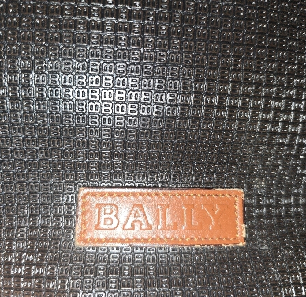 Bally Black and Tan Woven Tote Bag - Picture 8 of 10